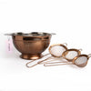 Set de 4 Coladores Rose Gold